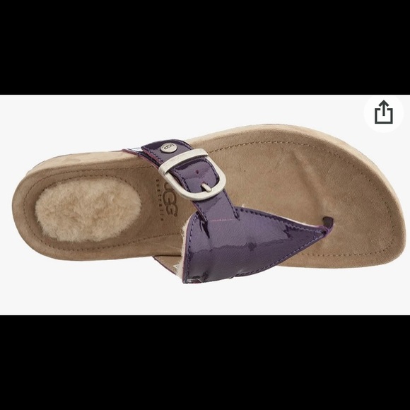 UGG Gypsy Purple Patent Leather Sandals. Size 8. - Picture 2 of 9